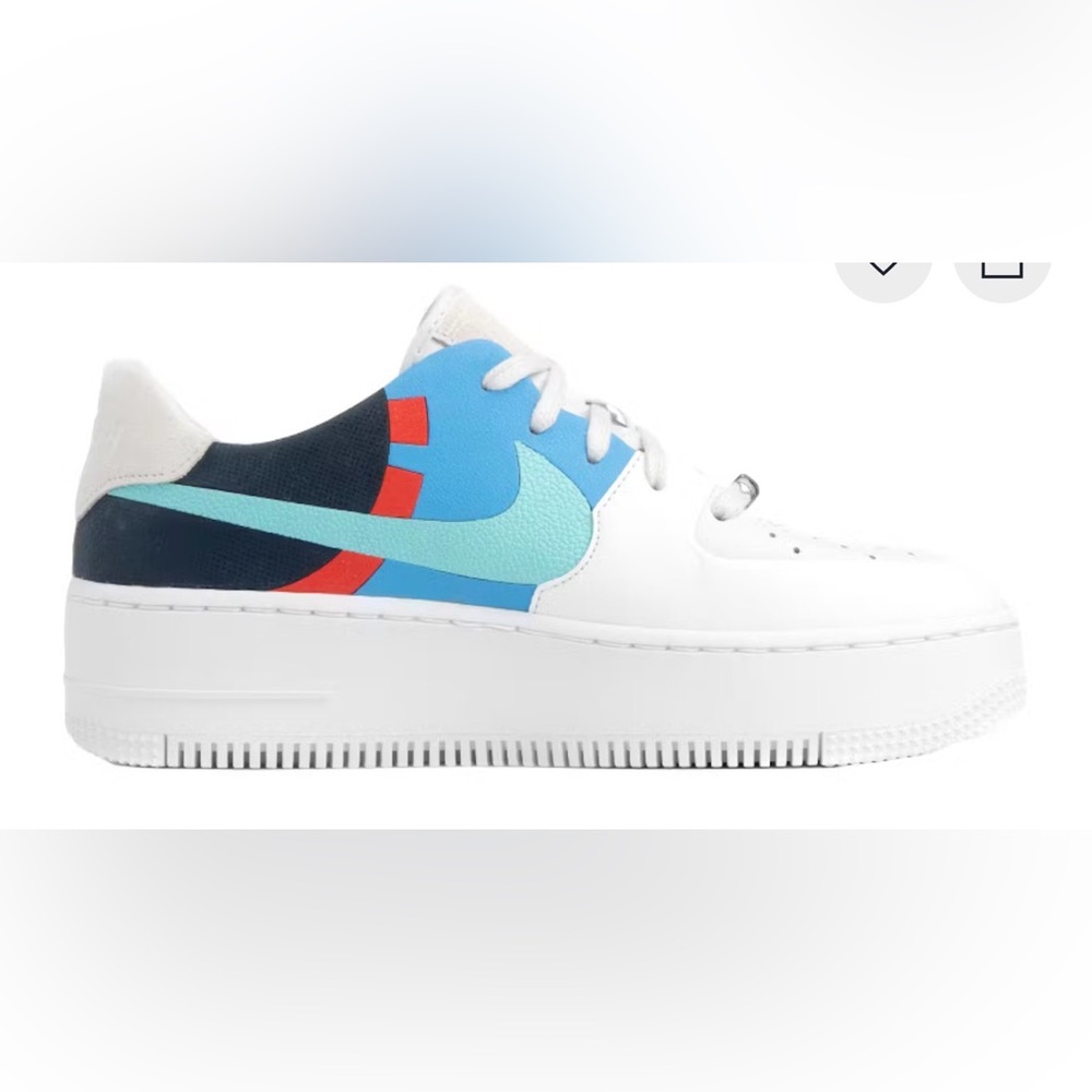 Nike Air Force 1 Sage Low “Platinum Tint” Platform Sneakers Women’s 9